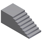 Escalera recta con pendiente constante