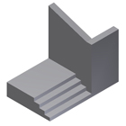 Tipo 10. Escalera de acceso desde la acera con fachada lateral